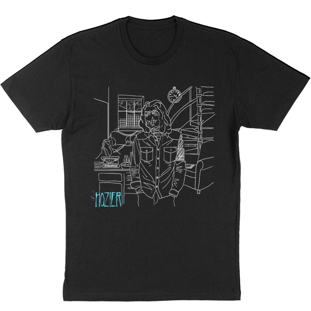 Z79FYeVnhozier studio black crewtee flat - Hozier Store